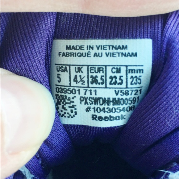 REEBOK PURPLE/GRAY ZIGTECH TRAINERS - Picture 8 of 11